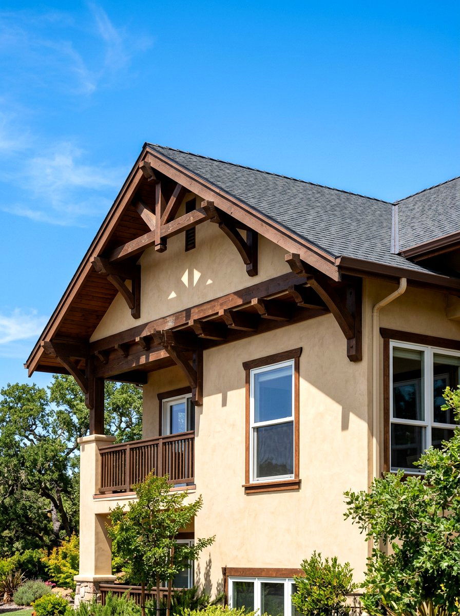 Exposed Roof Rafters - 30 craftsman exterior ideas
