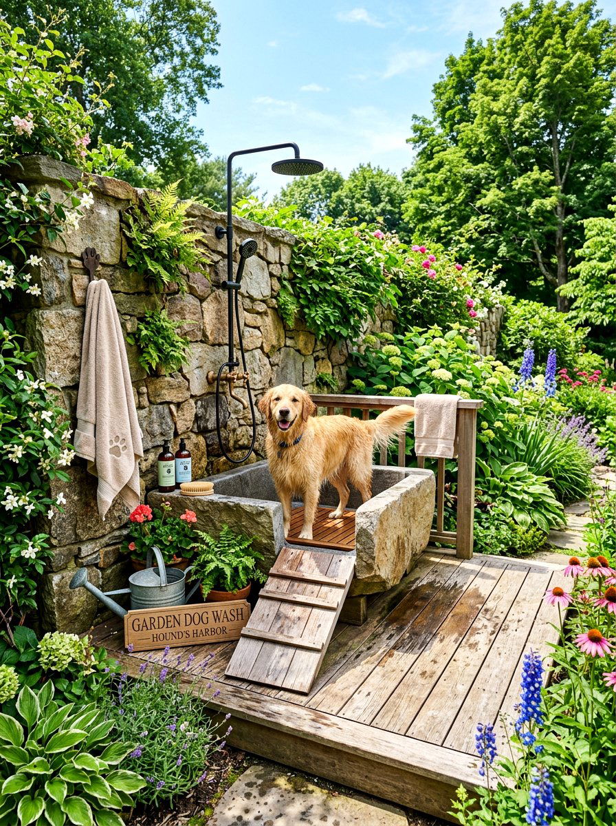 Exterior Garden Dog Wash - 30 dog wash station ideas luxury