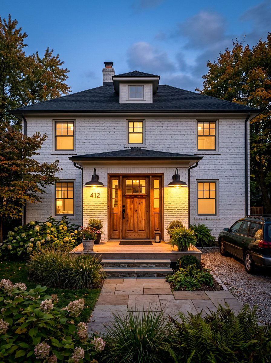 Exterior Lighting Fixtures - 30 front facade makeover ideas