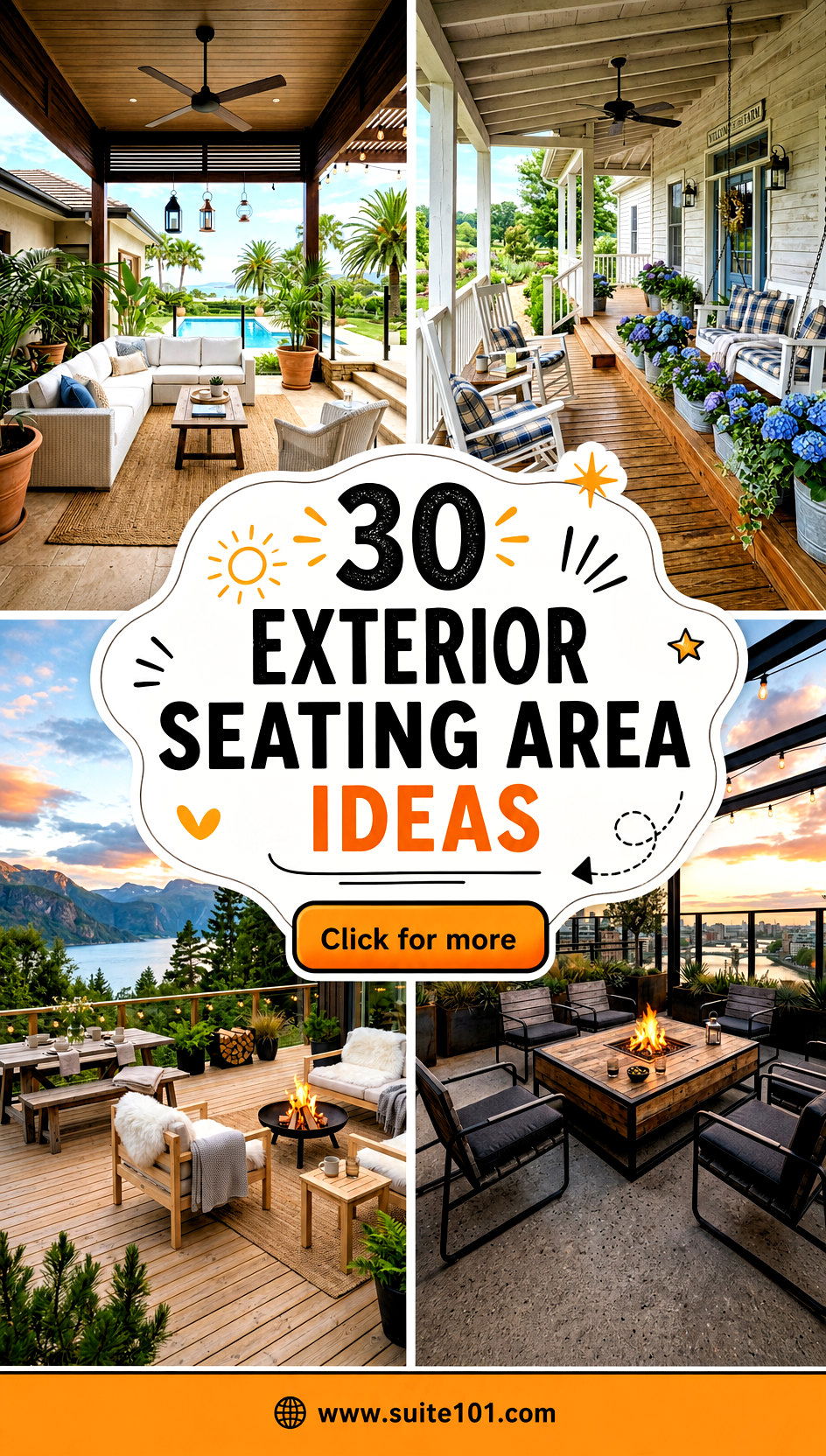 Exterior Seating Area Ideas 30 Cozy Setup Options for Your Patio - Exterior Seating Area Ideas: 30 Cozy Setup Options for Your Patio