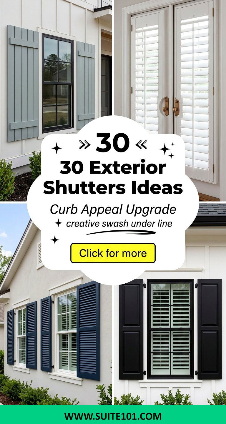 Exterior Shutters Ideas 30 Style Choices to Boost Curb Appeal - Exterior Shutters Ideas: 30 Style Choices to Boost Curb Appeal