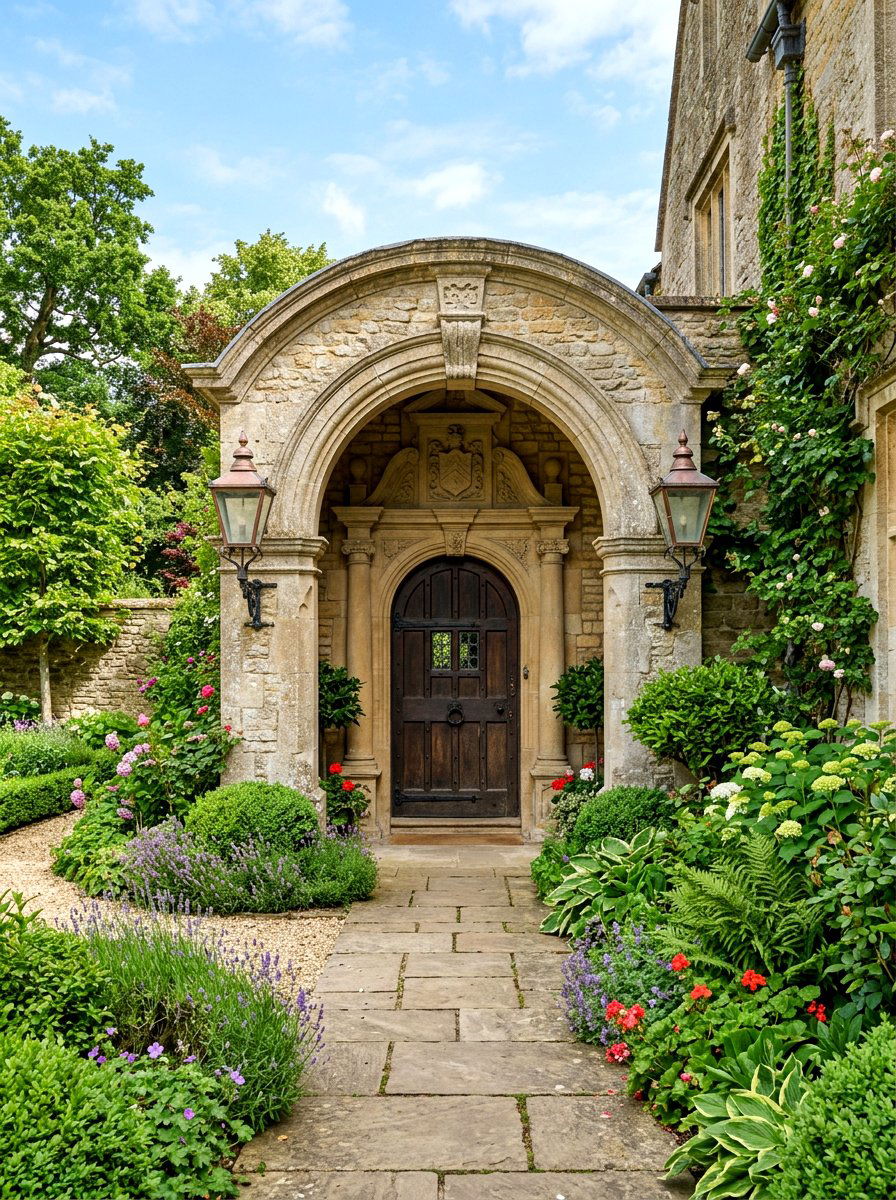 Exterior Stone Arched Entry - 30 arched doorway entry ideas