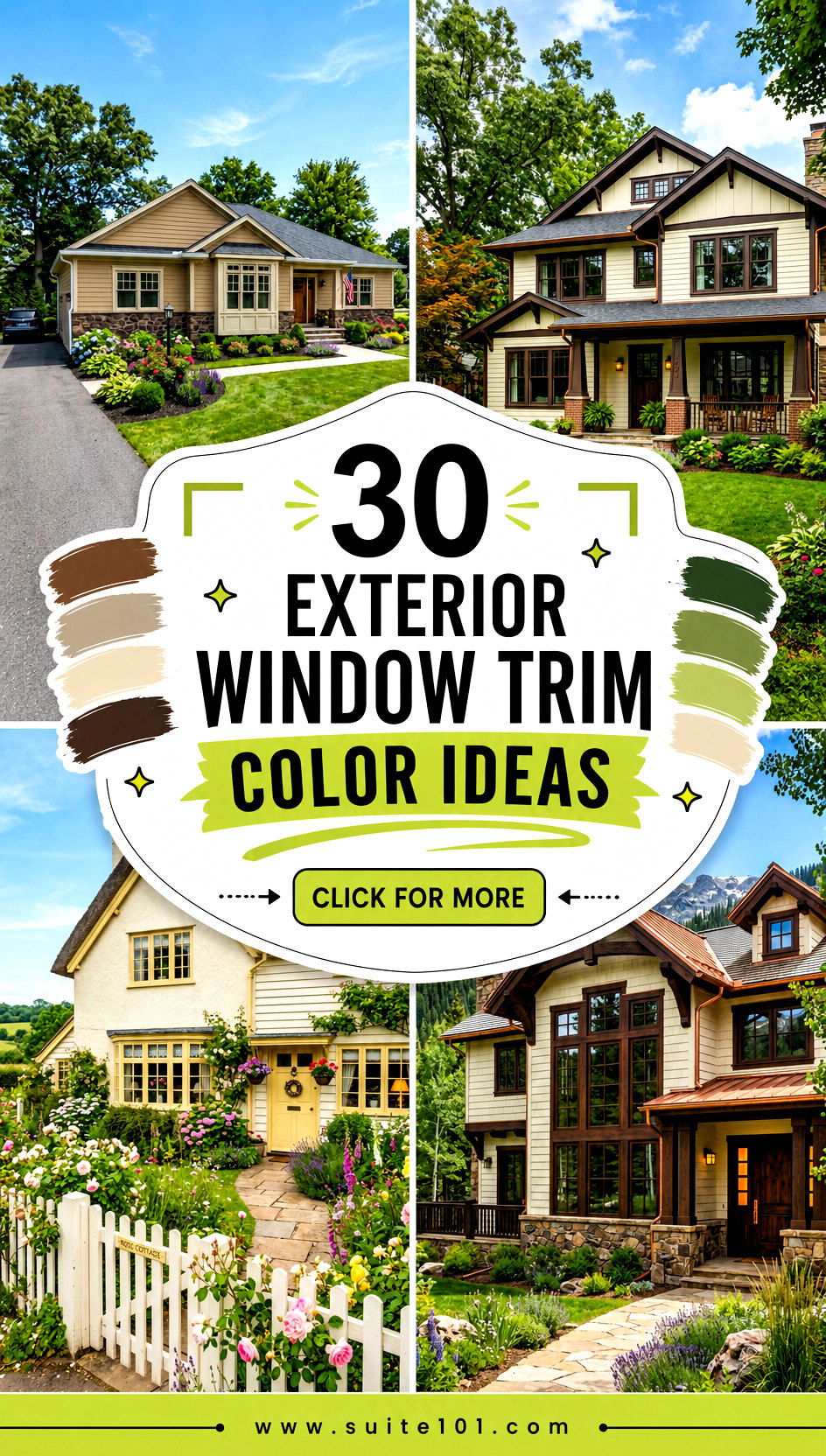 Exterior Window Trim Color Ideas 30 Perfect Pairings to Update - Exterior Window Trim Color Ideas: 30 Perfect Pairings to Update