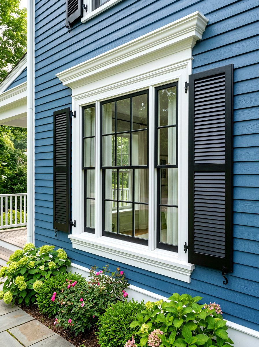 Exterior window trim - 30 simple curb appeal ideas