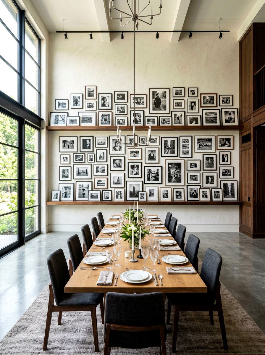 Extra Long Ledge - 30 gallery ledge wall ideas