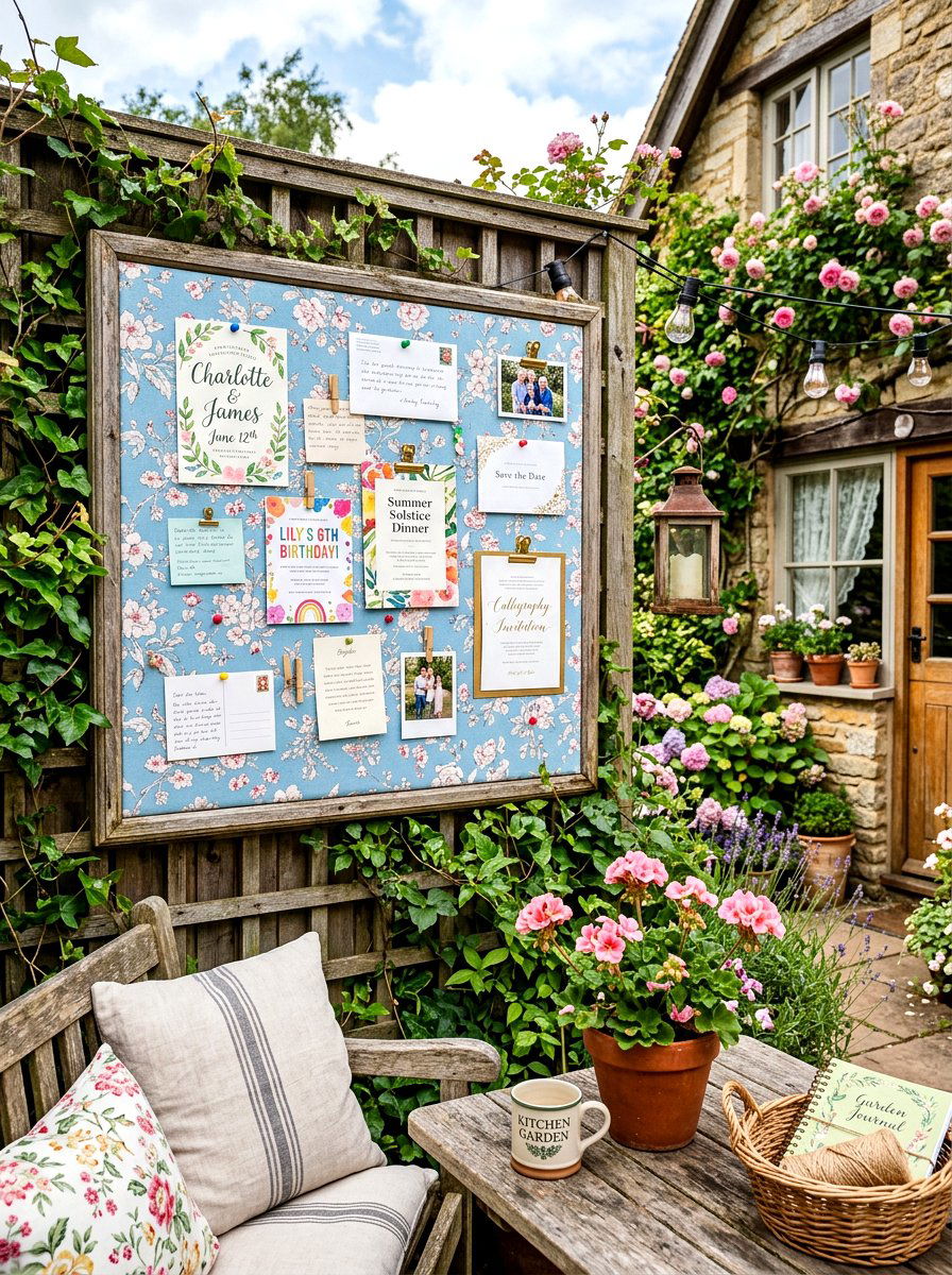 Fabric Board Command Center - 30 command center wall ideas