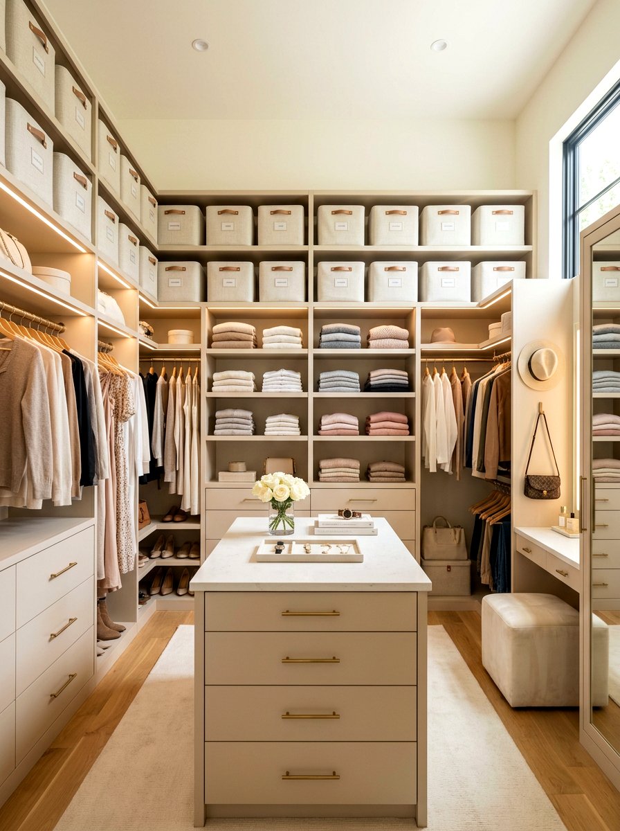 Fabric Closet Bin - 30 reusable storage ideas