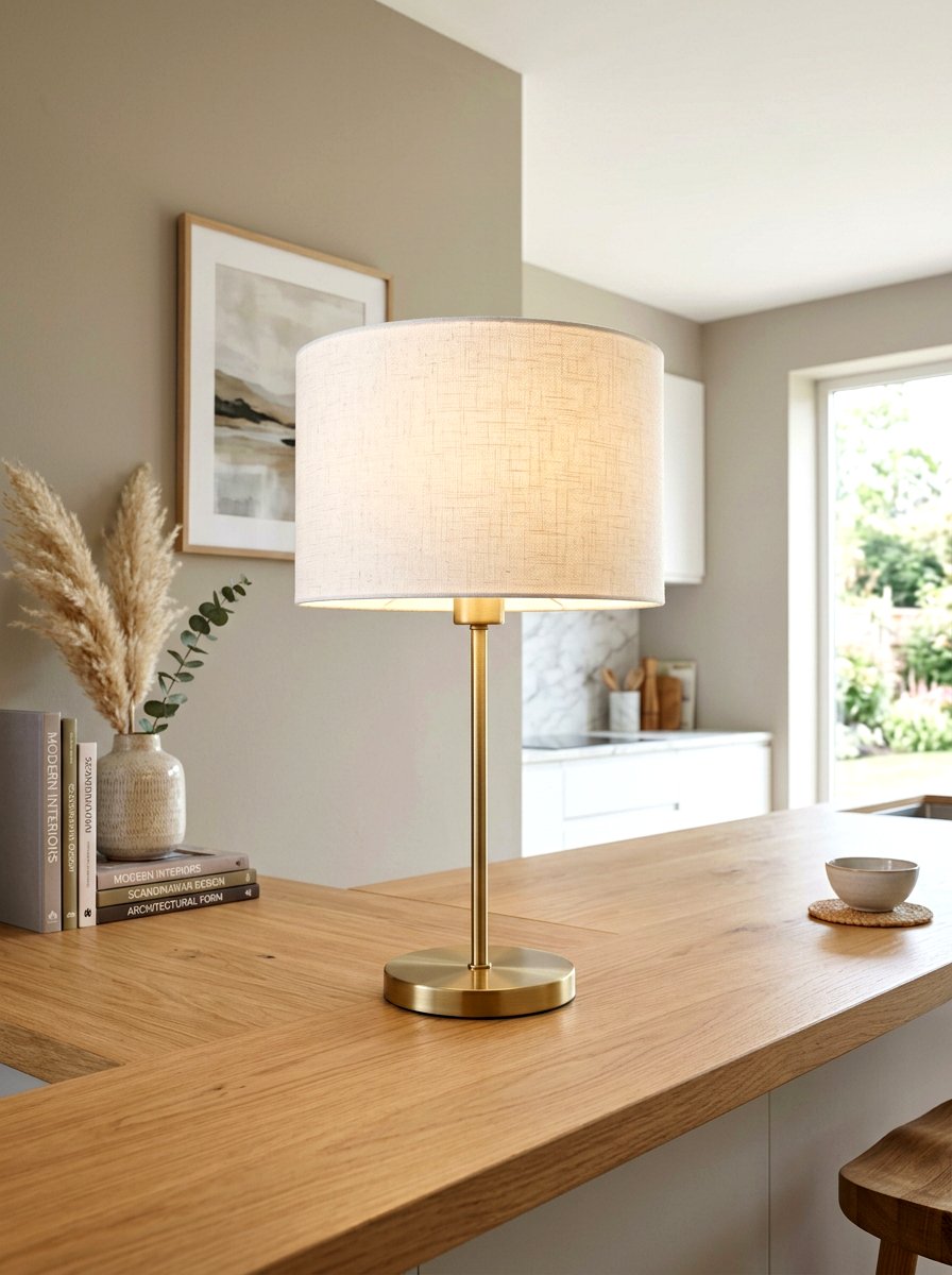 Fabric Drum Lamp - 30 mini lamp kitchen ideas