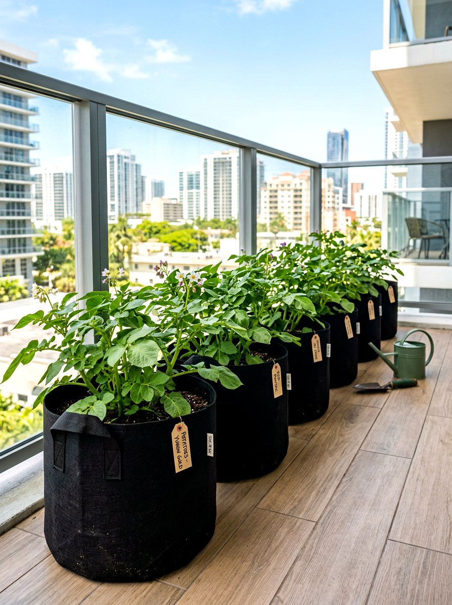 Fabric Grow Bags - 30 budget container garden ideas