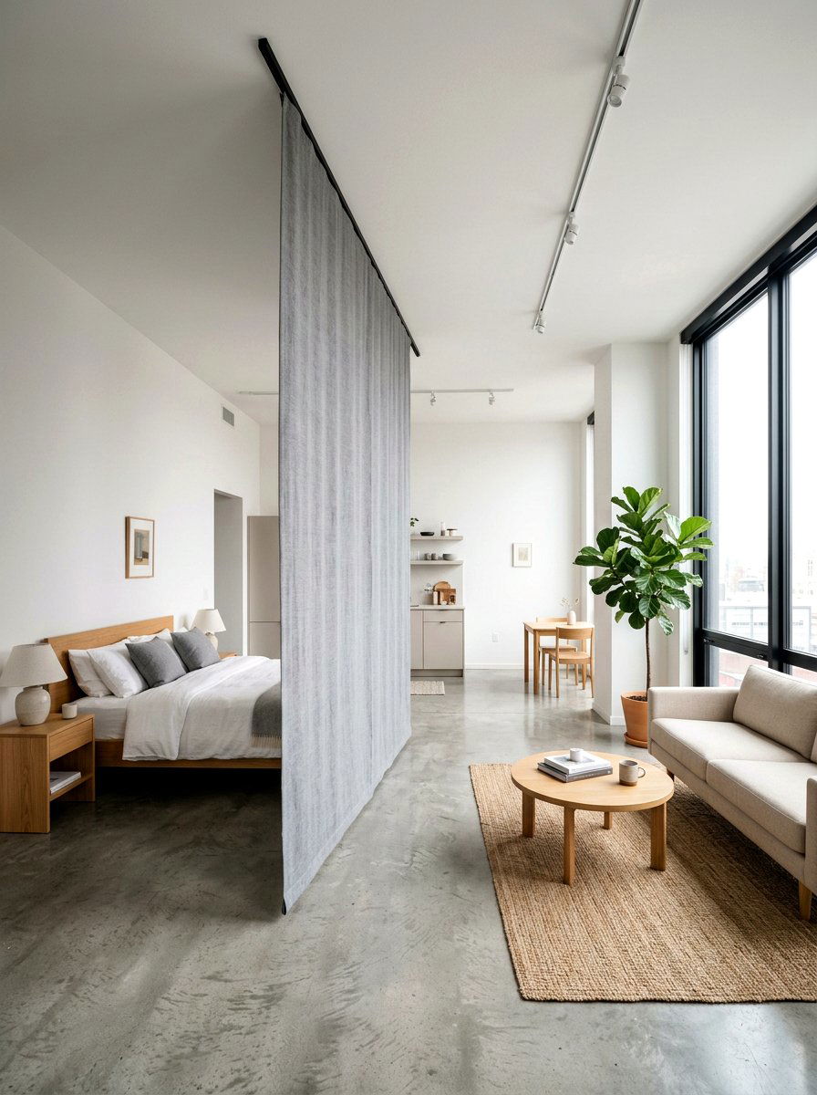 Fabric Panel - 30 room divider ideas