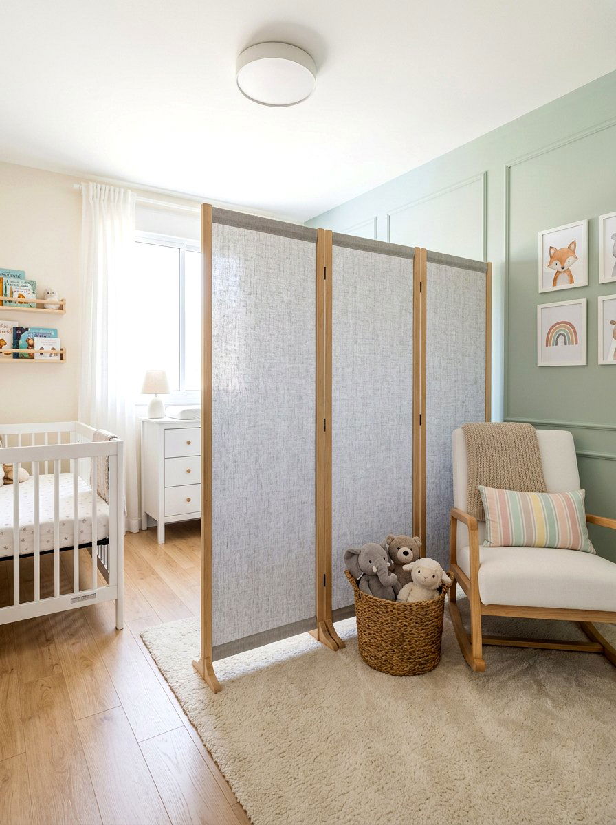 Fabric Room Divider - 30 freestanding privacy panel ideas