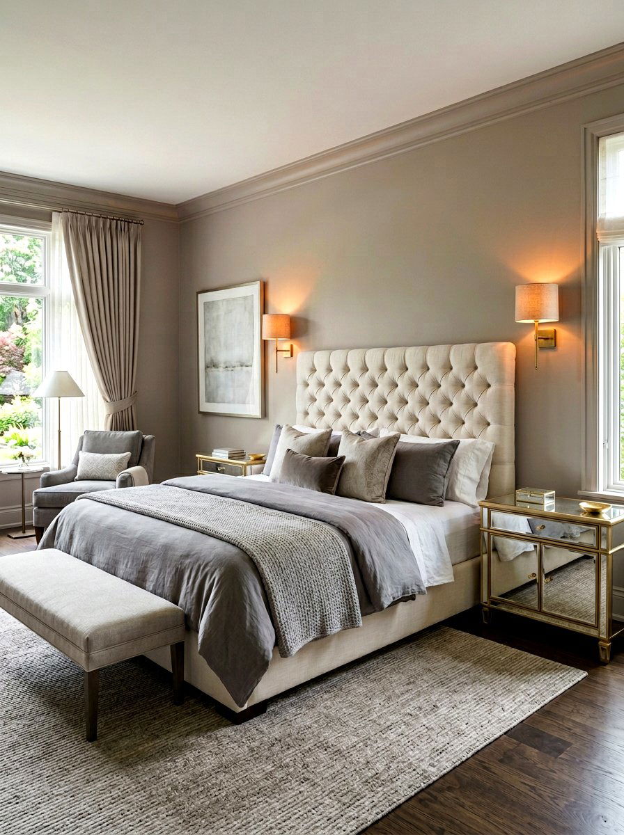 Fabric Shade Sconce - 30 bedside wall sconce ideas