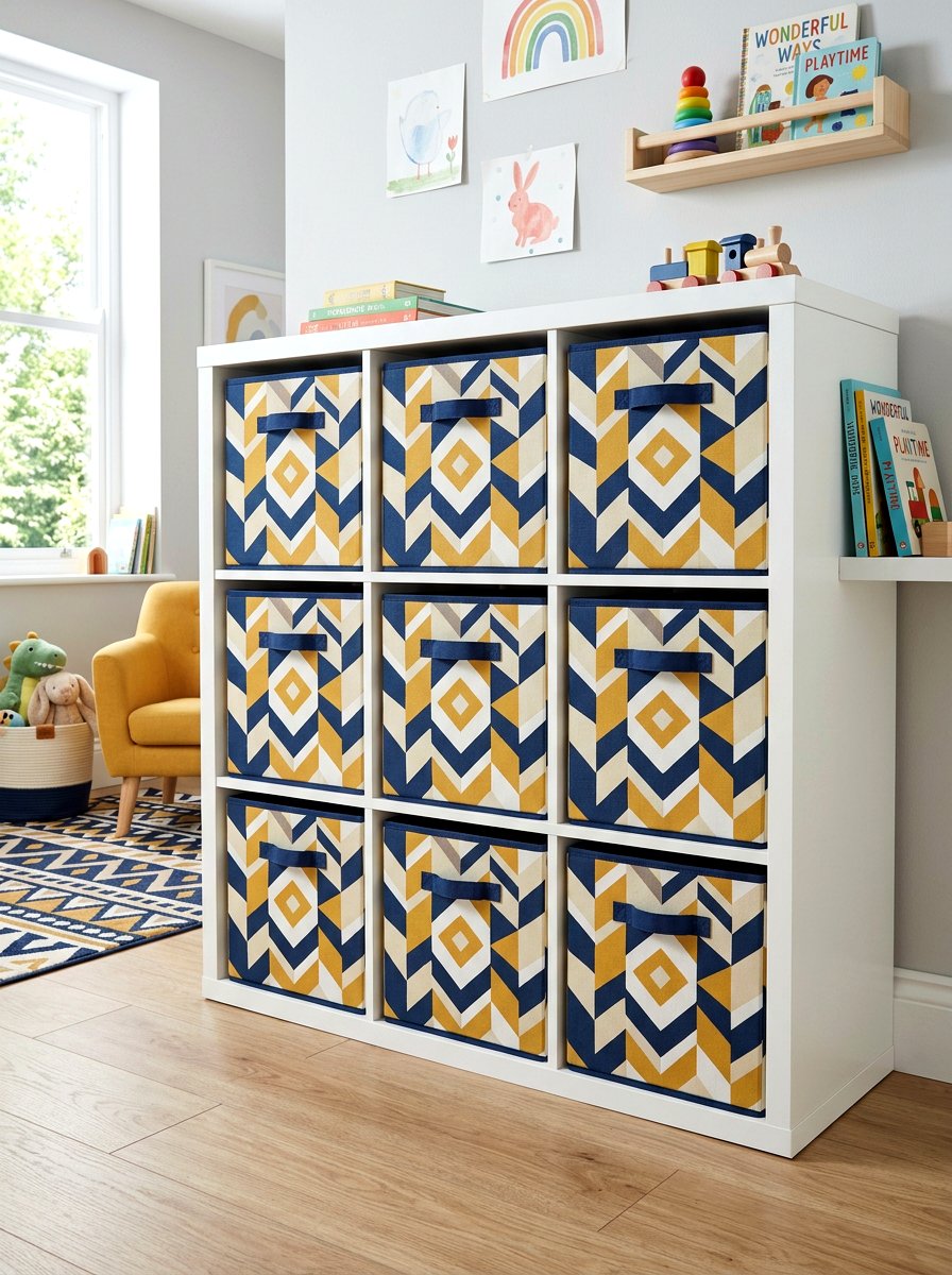 Fabric Storage Cubes - 30 nursery storage ideas