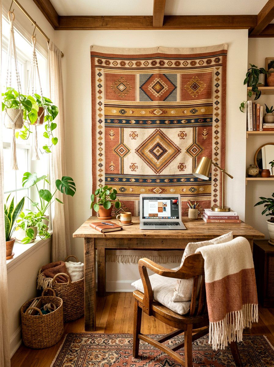 Fabric Wall Tapestry - 30 sound dampening office ideas