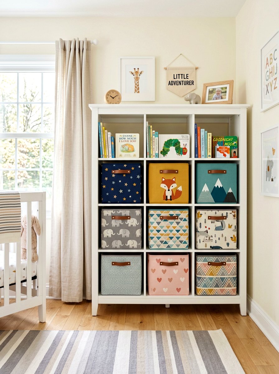 Fabric storage cubes - 30 holiday storage ideas