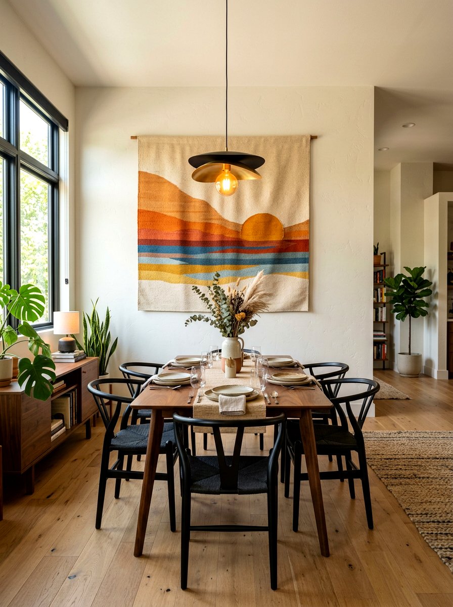 Fabric wall hanging - 30 no paint decor ideas