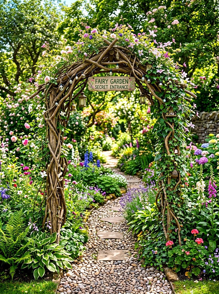 Fairy Garden Arbor - 30 fairy garden ideas