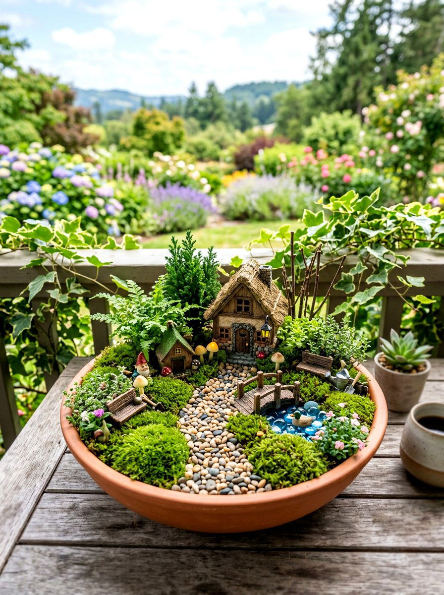 Fairy Garden Kit - 30 balcony container garden ideas
