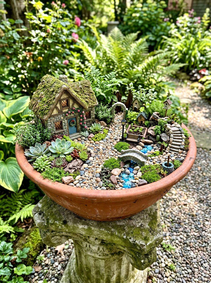 Fairy Garden Miniature Landscape - 30 secret garden ideas