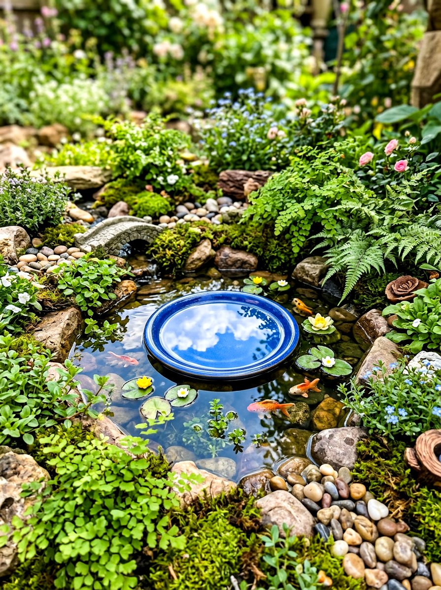 Fairy Garden Pond - 30 fairy garden ideas