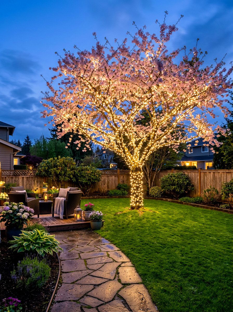 Fairy Light For Backyard Tree - 30 tree lighting ideas