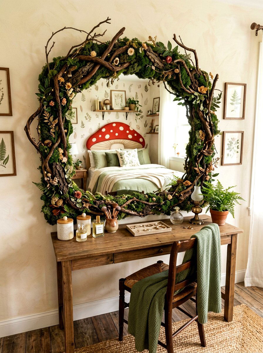 Fairy Tale Mirror - 30 mushroom bedroom ideas