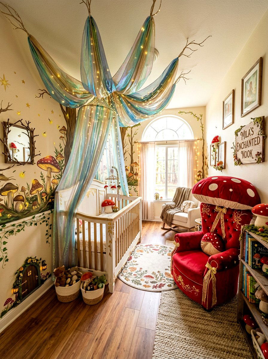 Fairy Tale Mushroom Nursery - 30 mushroom nursery ideas