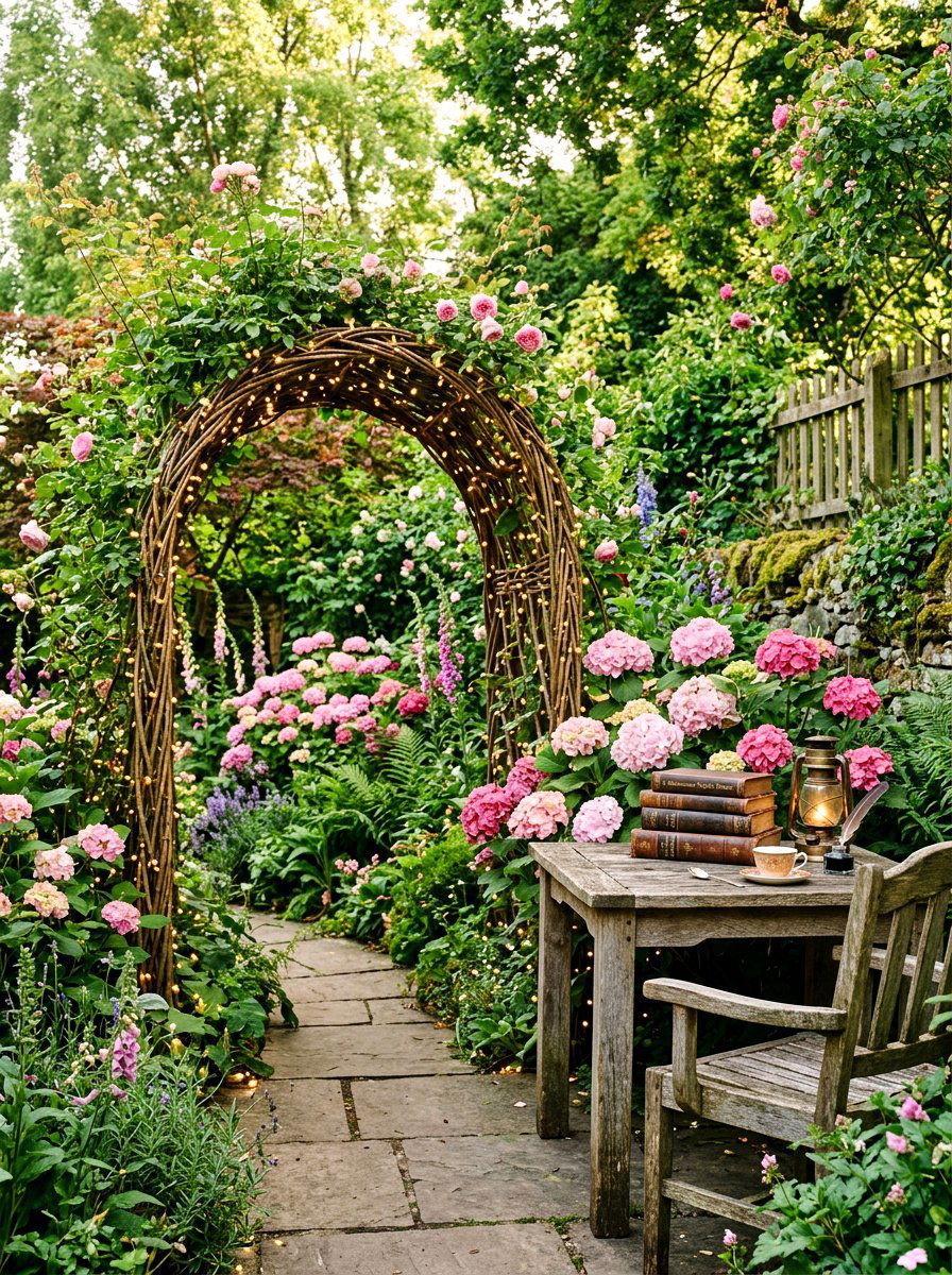 Fairy Tale Secret Garden - 30 tea garden corner ideas