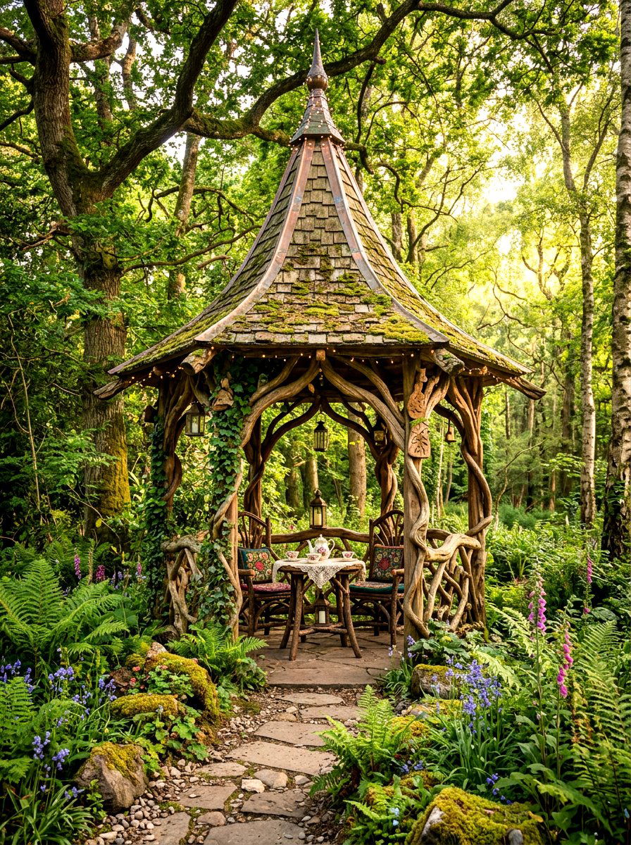 Fairy Tale Tea Gazebo - 30 garden tea gazebo ideas