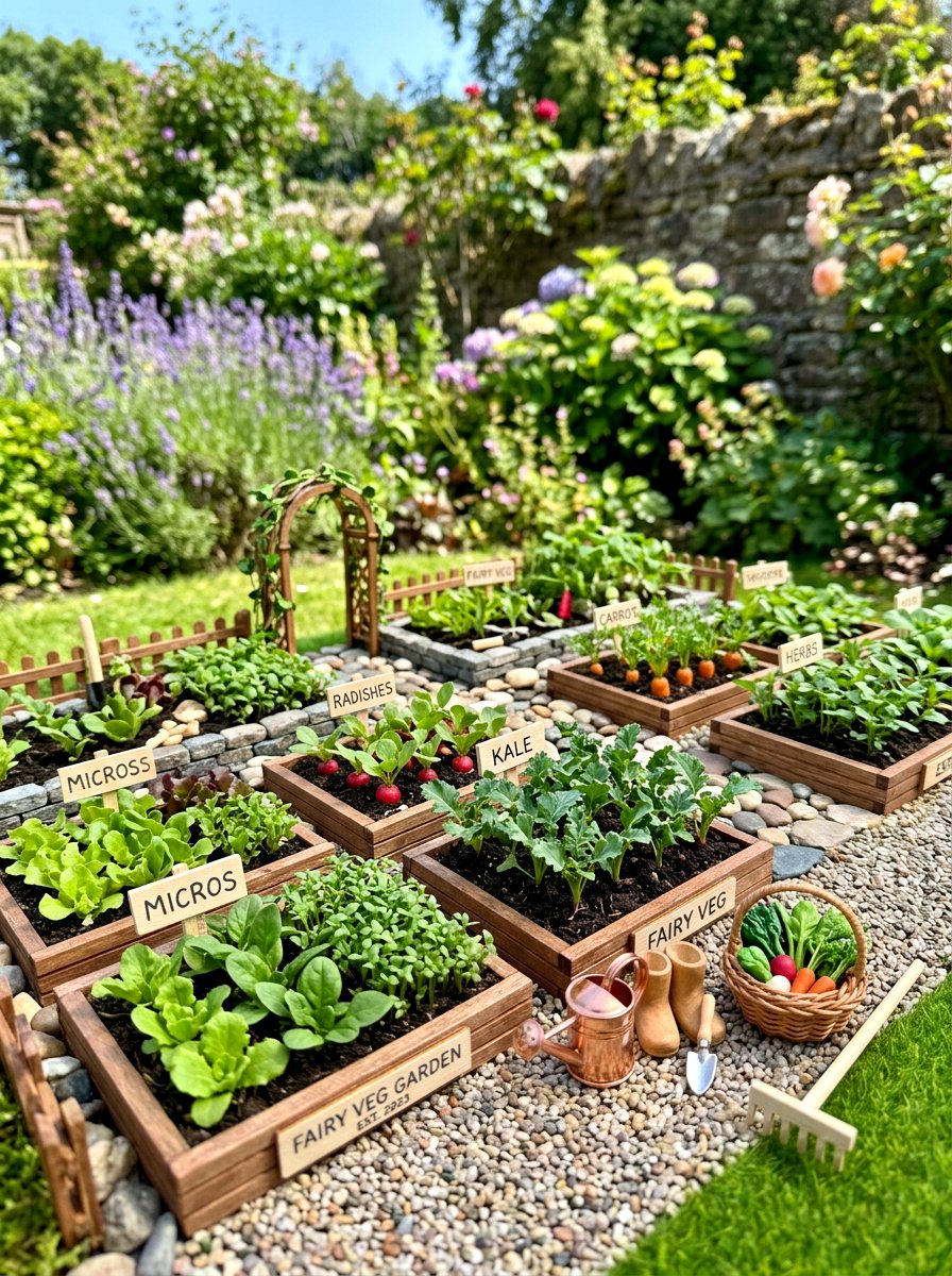 Fairy Vegetable Garden - 30 fairy garden ideas