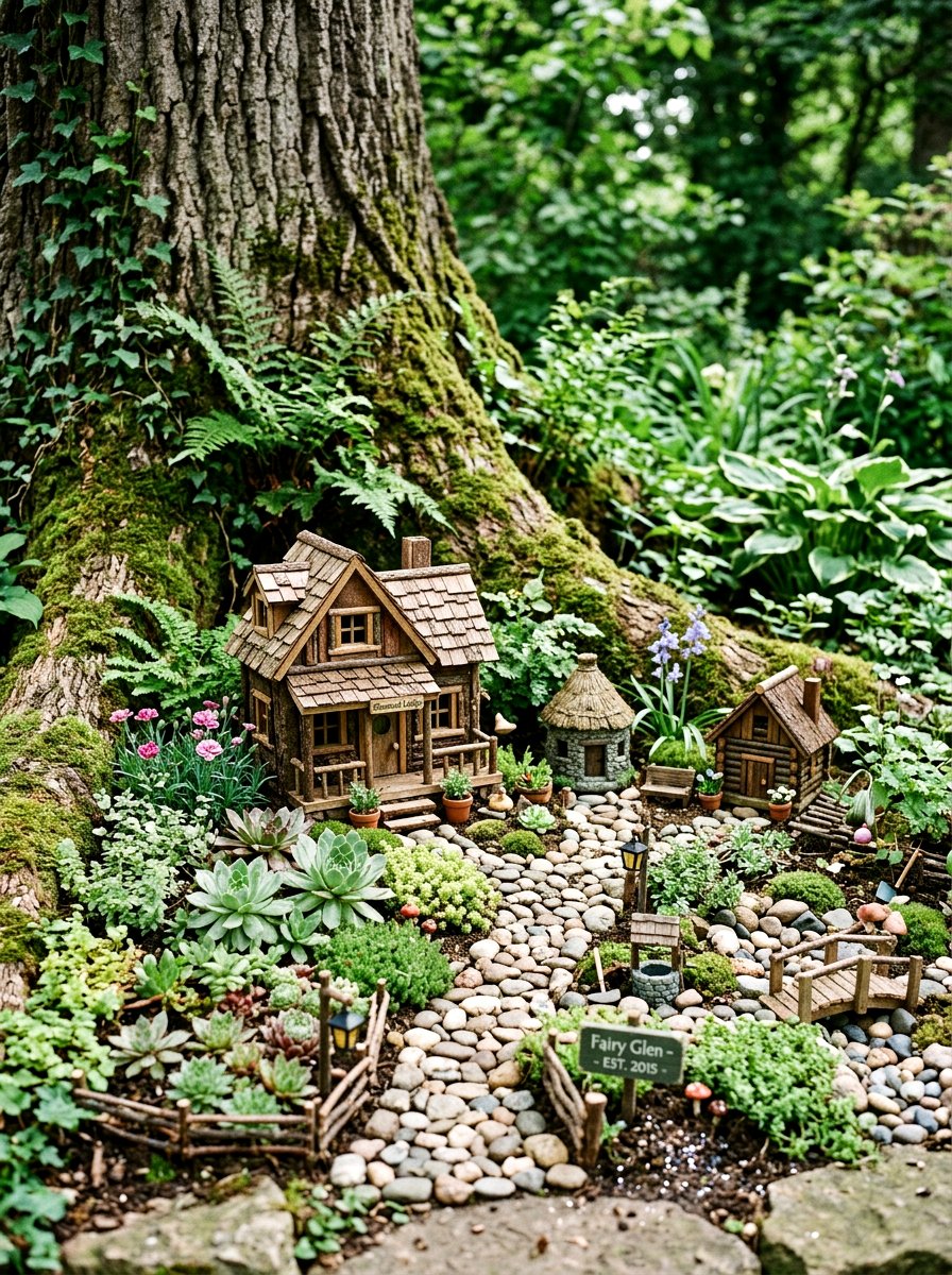 Fairy garden corner - 30 backyard corner ideas