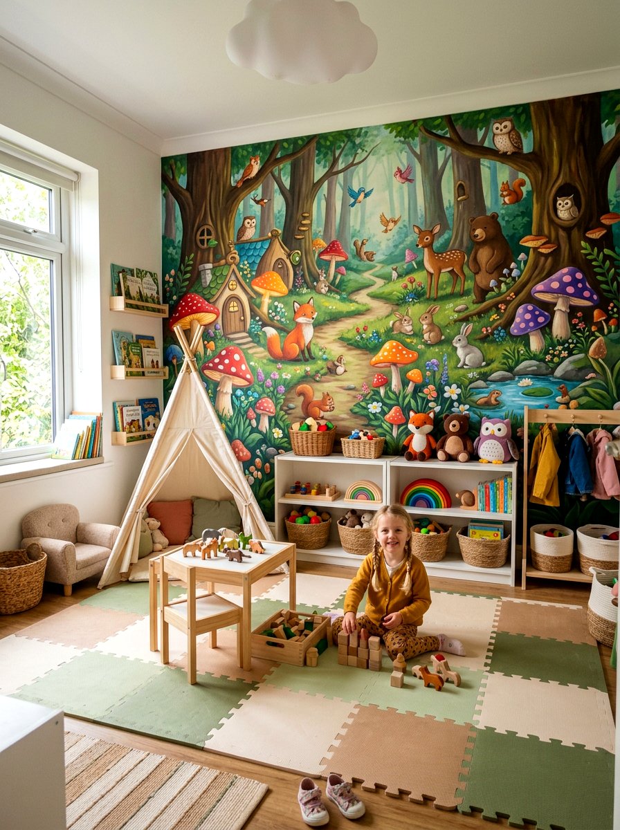 30 Small Room Mural Ideas to Create Depth and Personality