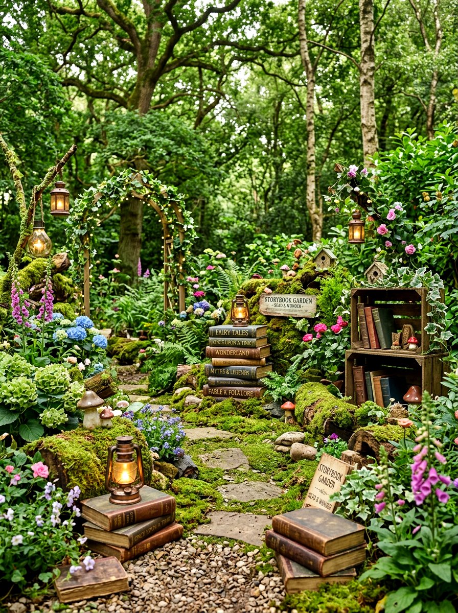 Fairytale storybook garden theme - 30 baby shower backyard decor ideas
