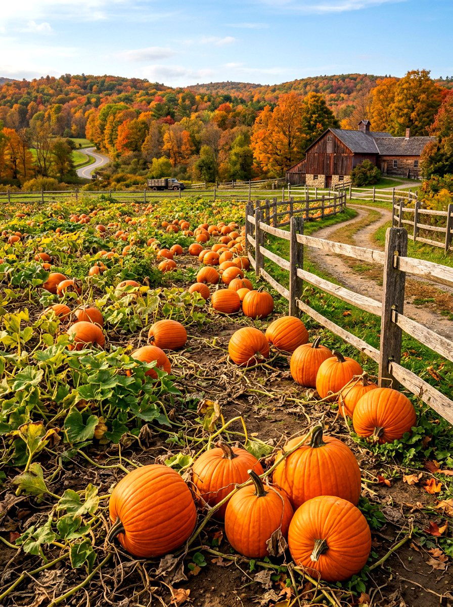 Fall Pumpkin Harvest - 30 vegetable garden harvest ideas