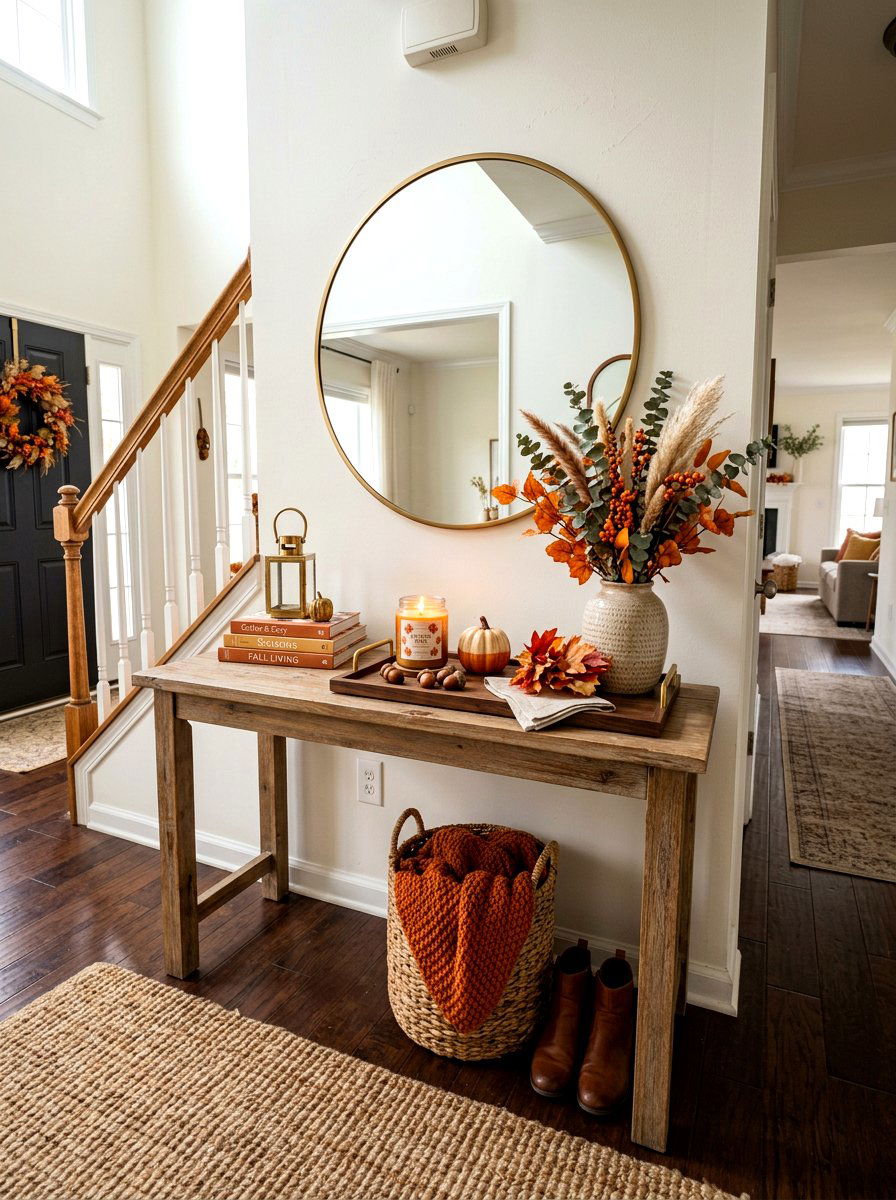 Fall Scented Candles - 30 fall entryway decor ideas