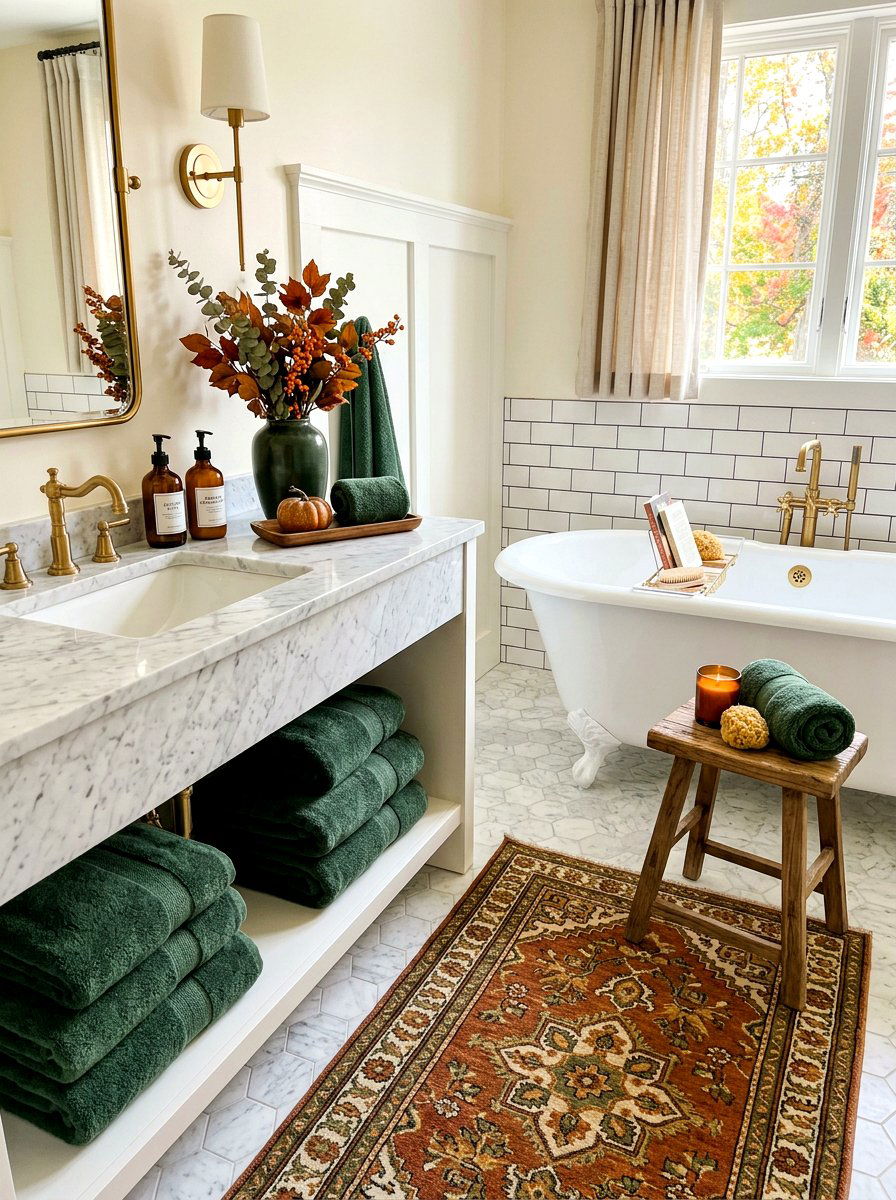 Fall bathroom decor - 30 cozy fall home decor ideas