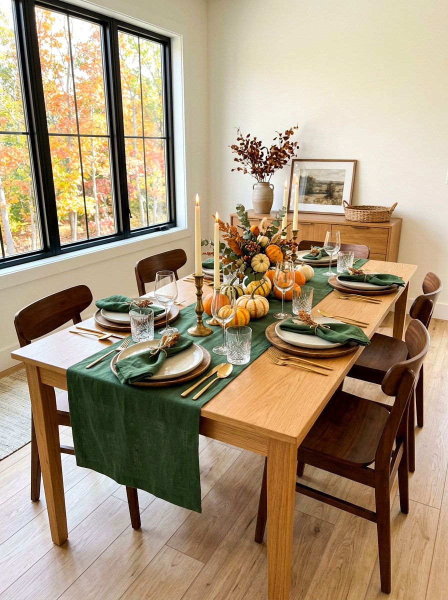 Fall dining table - 30 cozy fall home decor ideas