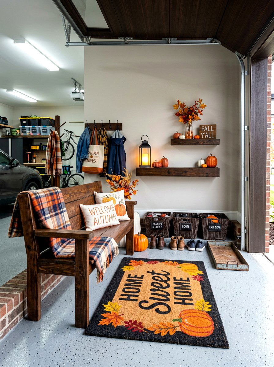 Fall garage decor - 30 cozy fall home decor ideas