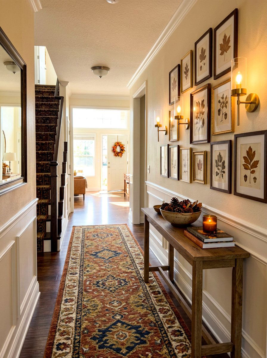 Fall hallway decor - 30 cozy fall home decor ideas
