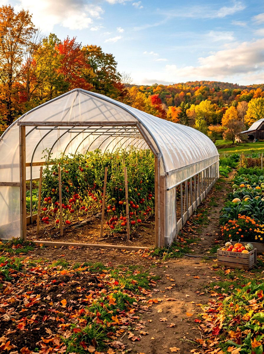 Fall harvest hoop house - 30 hoop house garden ideas