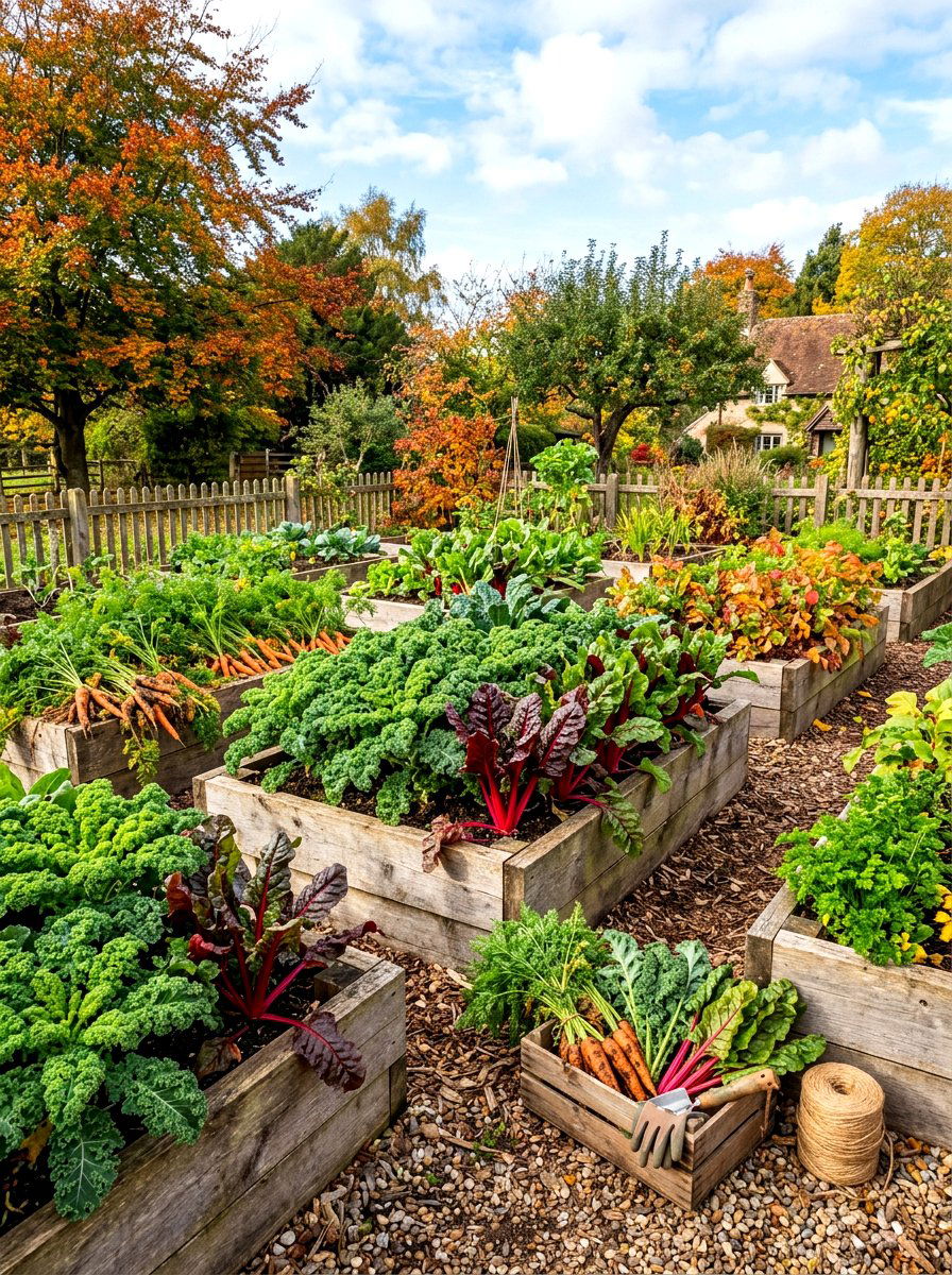 Fall vegetable harvest - 30 fall garden ideas