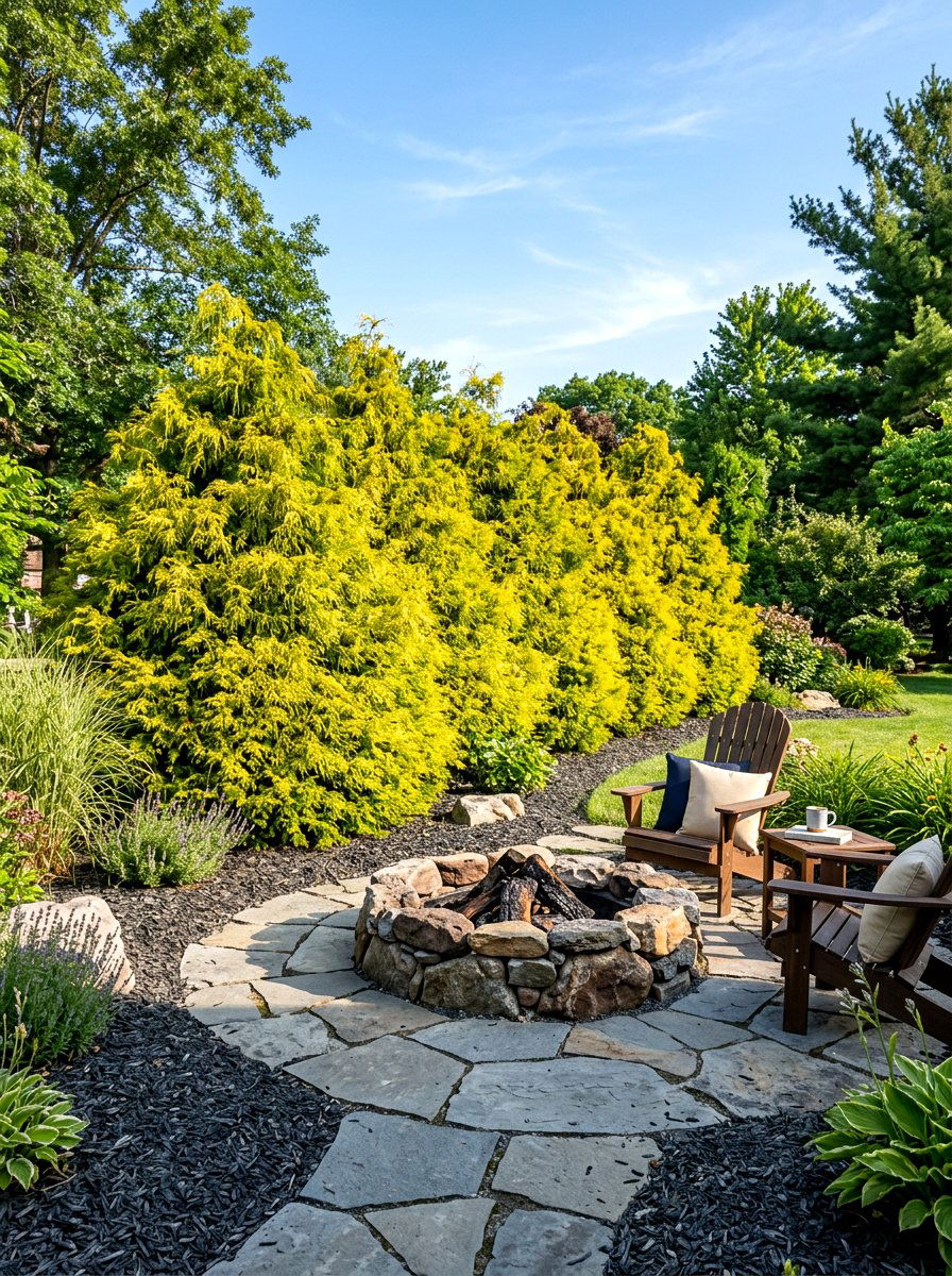 False Cypress - 30 backyard privacy hedge ideas