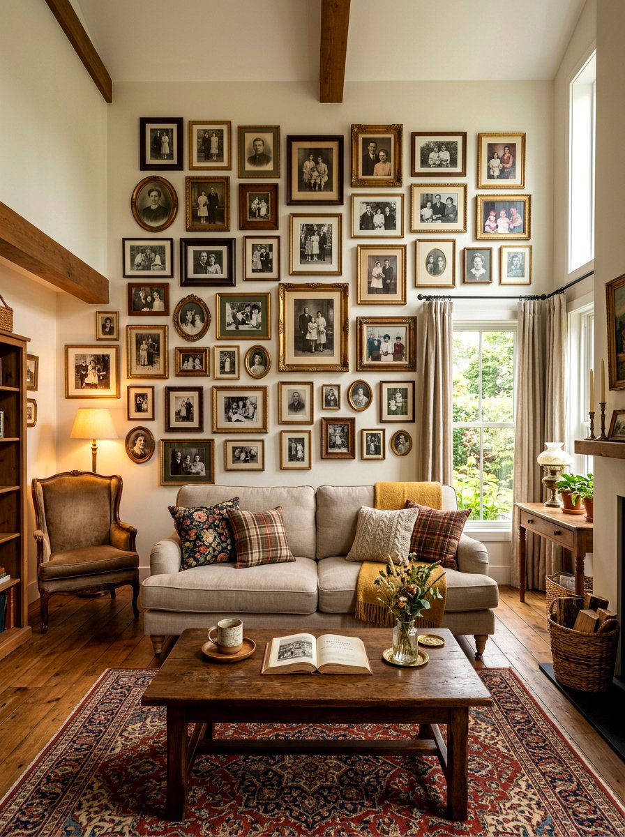 Family Gallery Living Room - 30 grandma core living room ideas