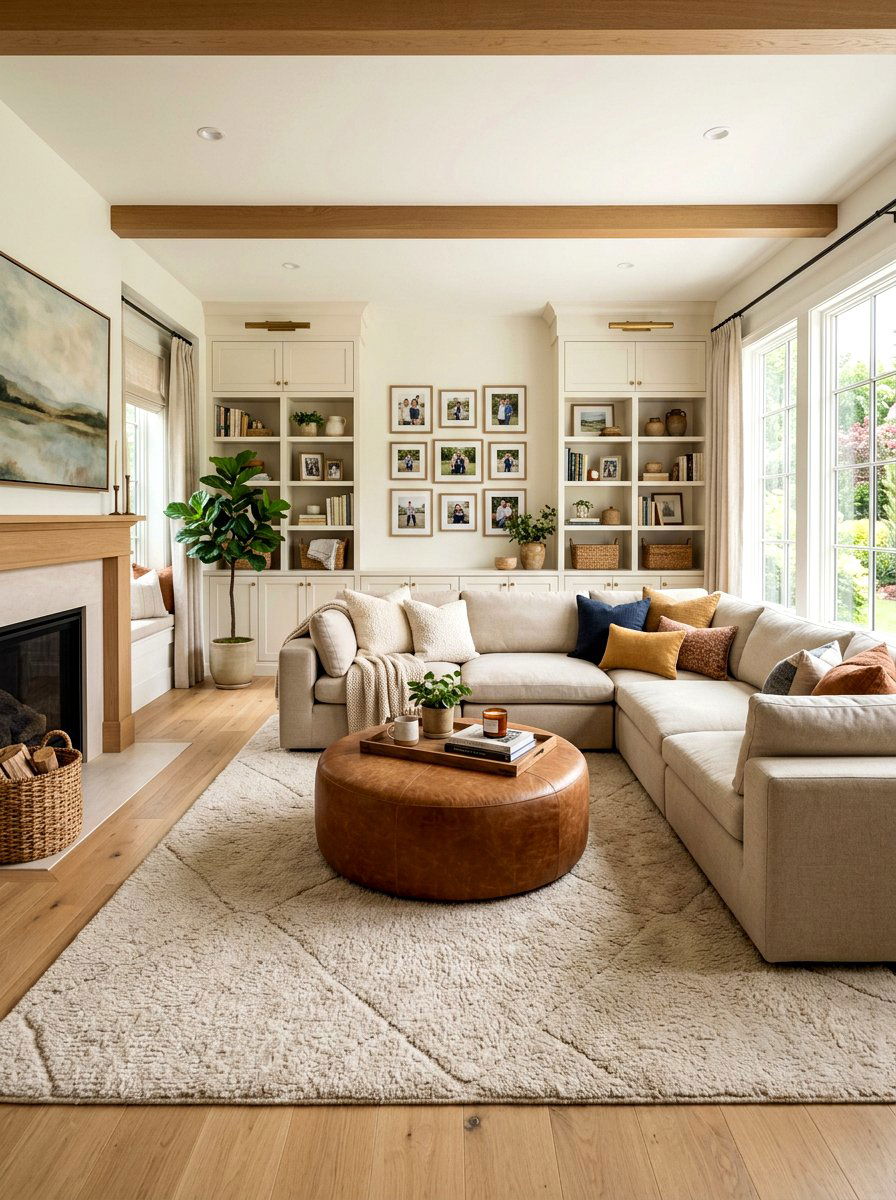 Family Living Room - 30 cloud couch living room ideas