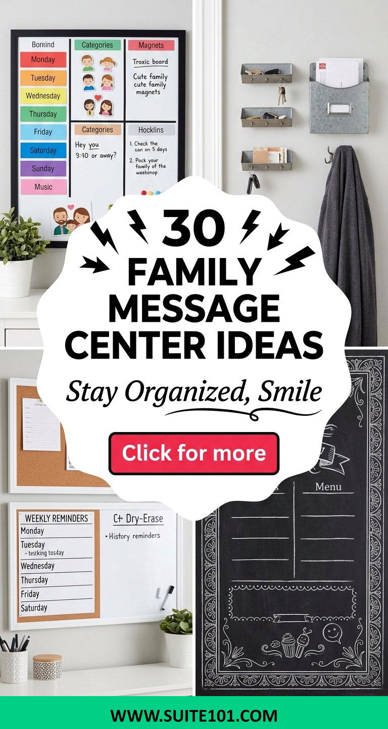 Family Message Center Ideas 30 Functional Ways to Stay Organized - Family Message Center Ideas: 30 Functional Ways to Stay Organized