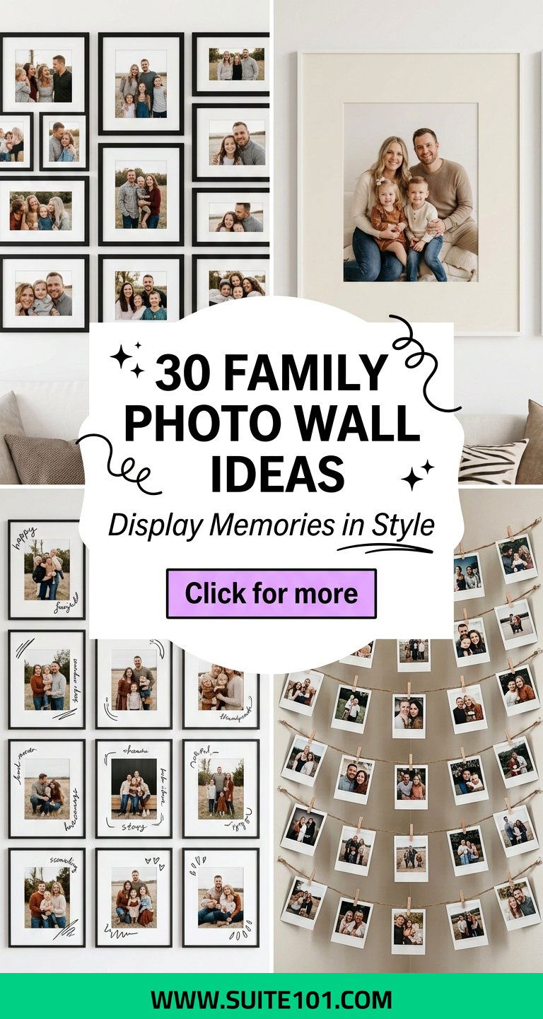 Family Photo Wall Ideas 30 Stylish Ways to Display Memories - Family Photo Wall Ideas: 30 Stylish Ways to Display Memories