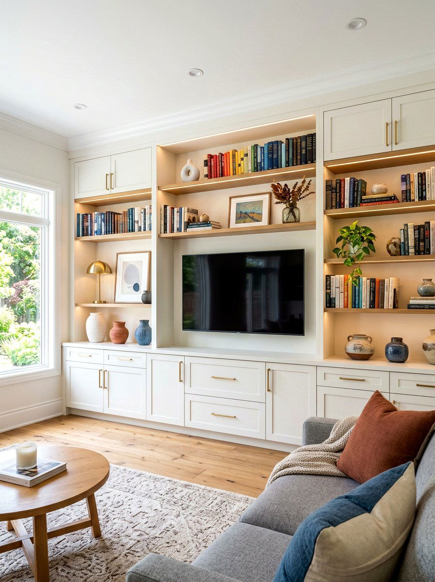 Family Room Built In Shelving - 30 family room decor ideas