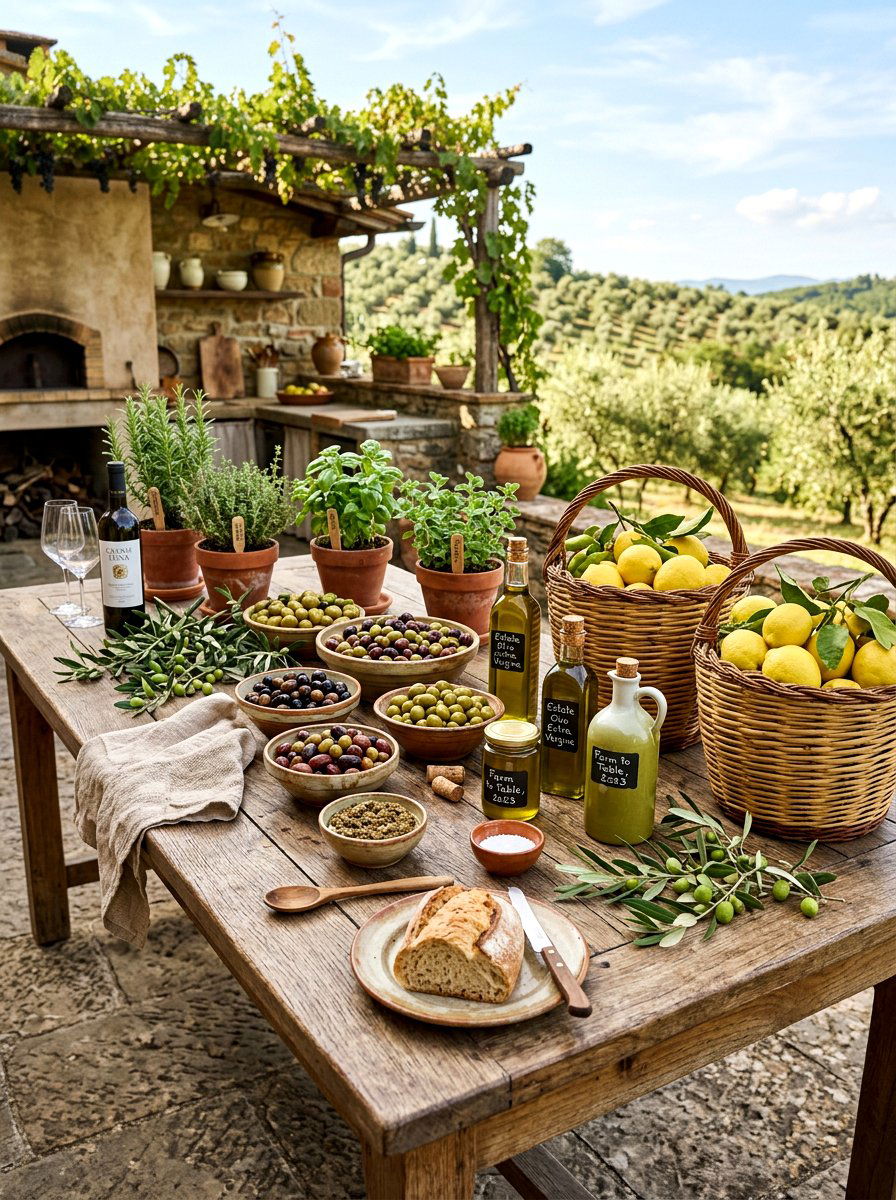 Farm To Table Aesthetic - 30 lemon and olive summer tablescape ideas