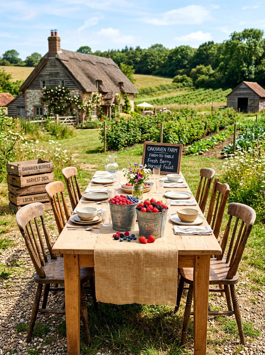 Farm To Table Berry - 30 berry table summer ideas