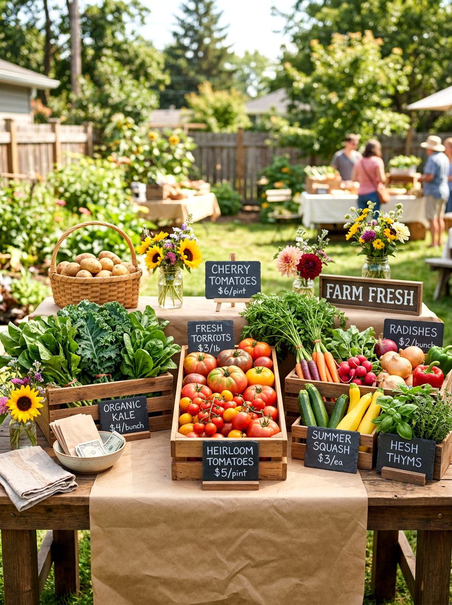 Farmers market table decor - 30 tomato tablescape ideas
